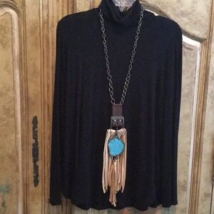 Sought After Belt Fringe Necklace
